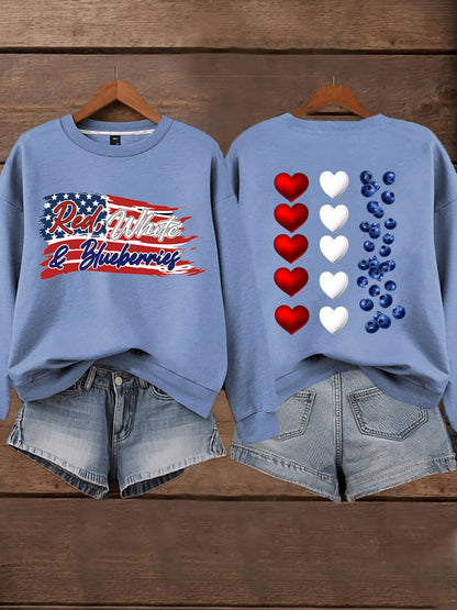 Women's 'Red White & Blueberries' sweatshirt
