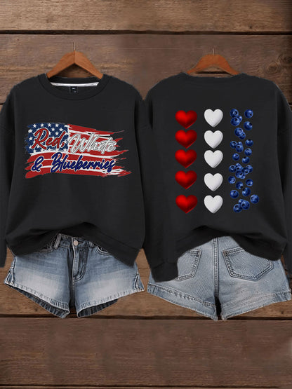 Women's 'Red White & Blueberries' sweatshirt