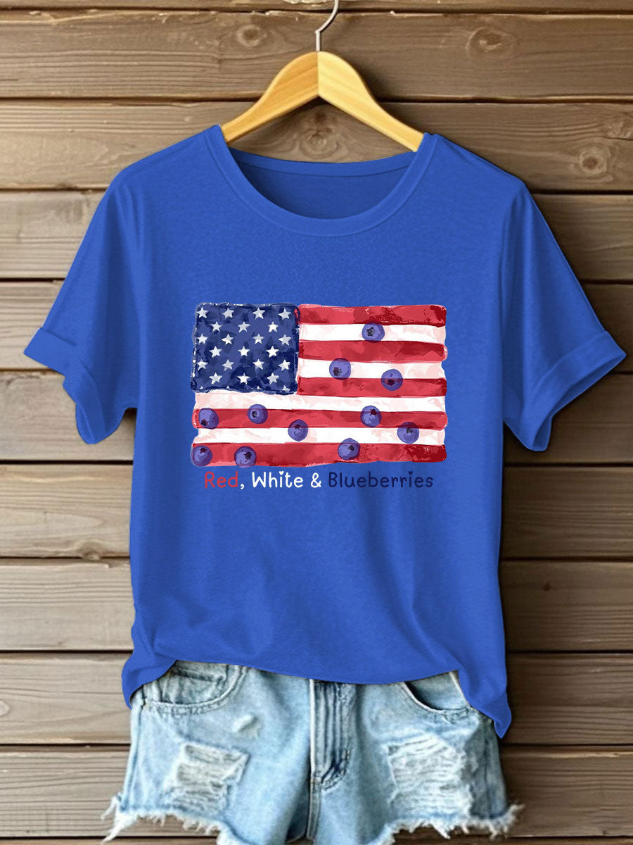 Women's “Red White & Blueberries" T-Shirt