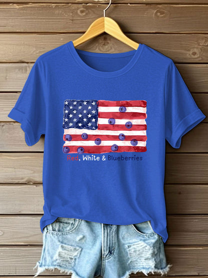 Women's “Red White & Blueberries" T-Shirt