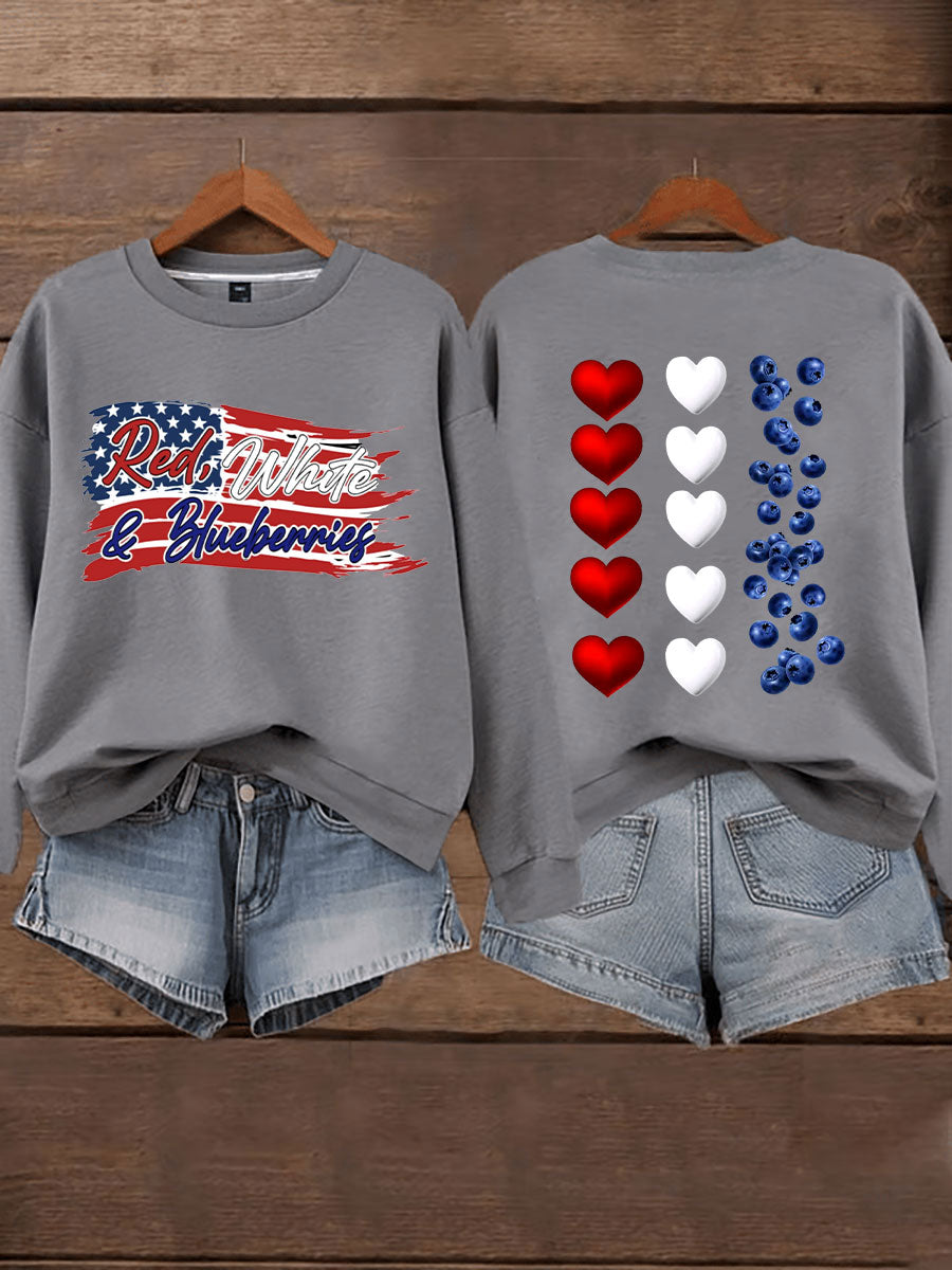 Women's 'Red White & Blueberries' sweatshirt