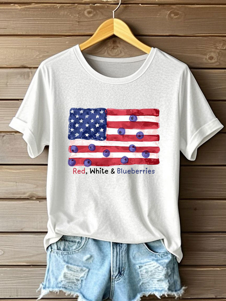 Women's “Red White & Blueberries" T-Shirt