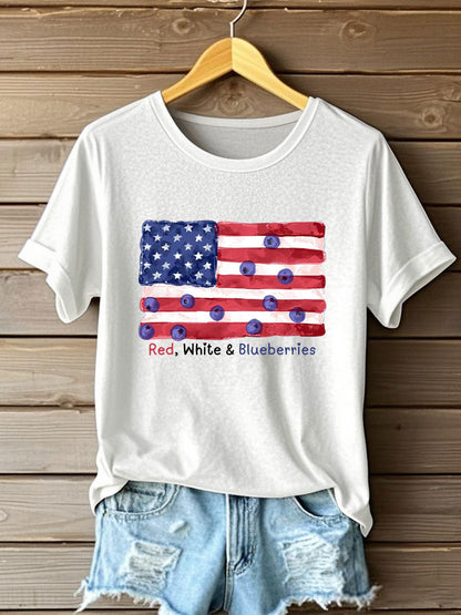 Women's “Red White & Blueberries" T-Shirt