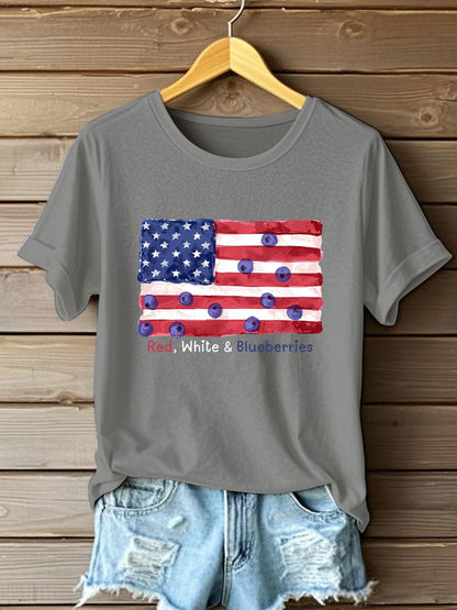 Women's “Red White & Blueberries" T-Shirt