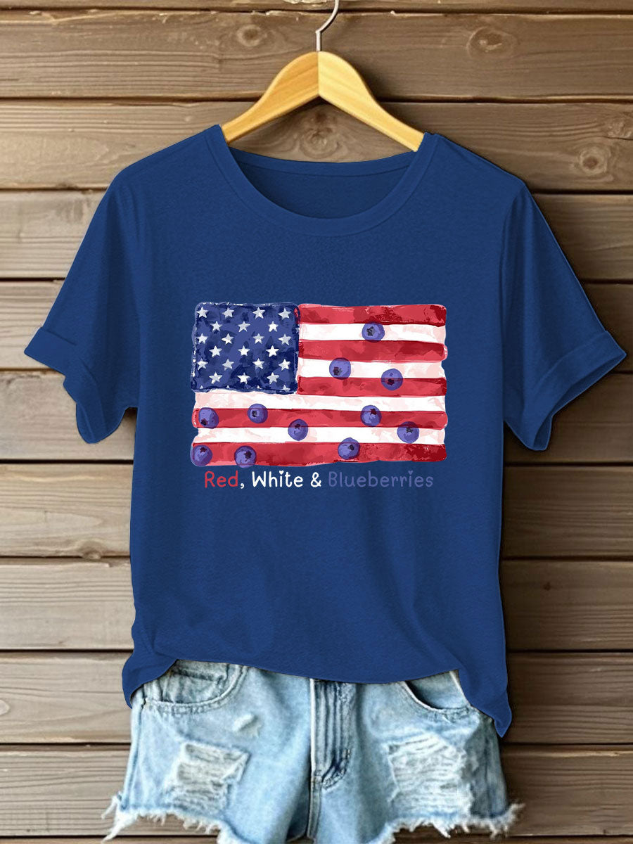 Women's “Red White & Blueberries" T-Shirt