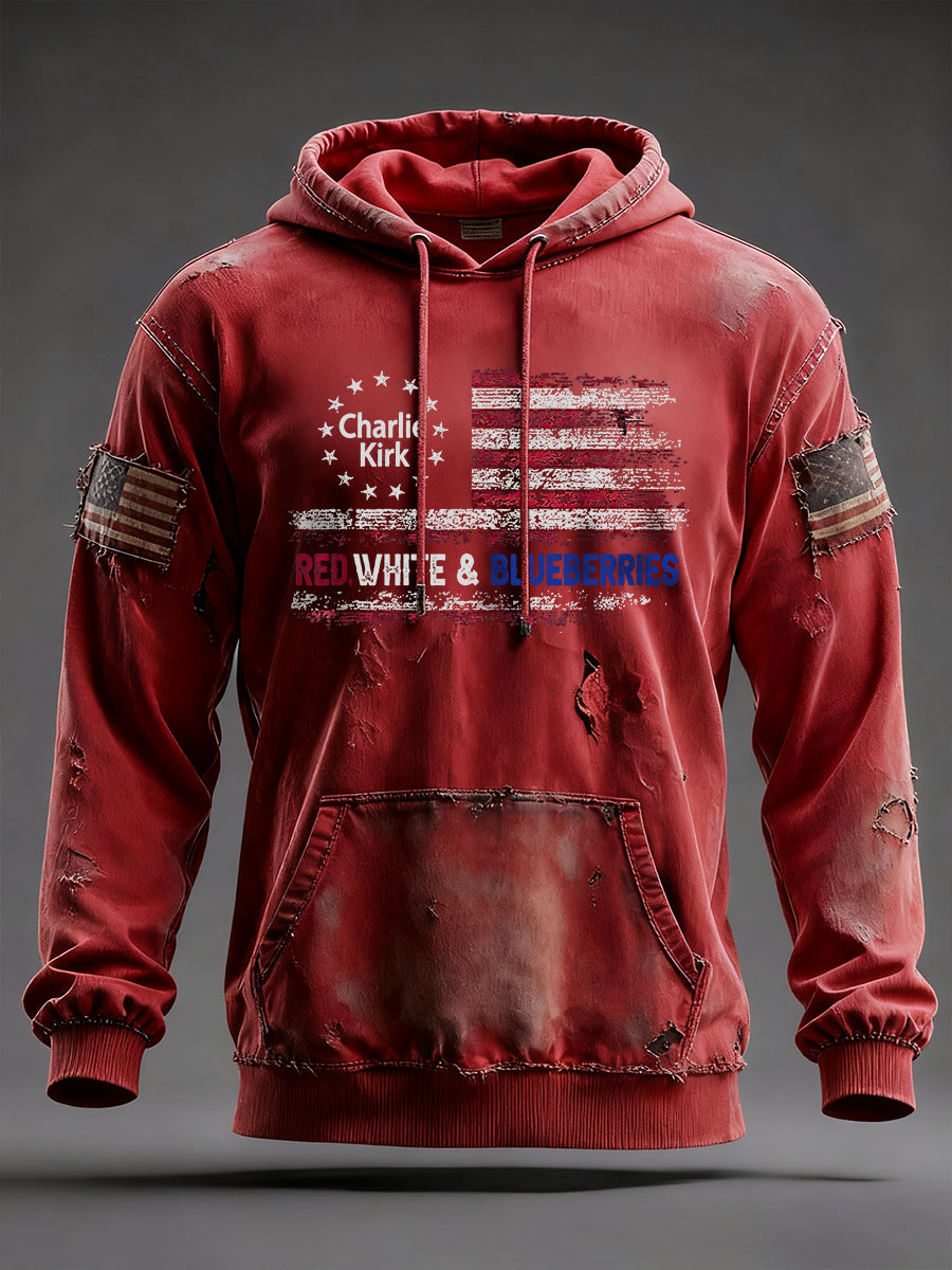 Men's "Red White & Blueberries" hoodie