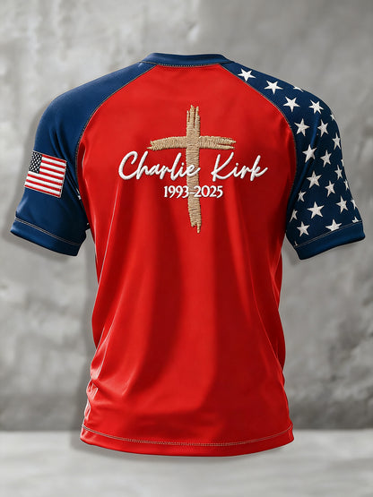 Men's Freedom Is Not Free R.I.P Charlie Kirk Short Sleeve T-shirt