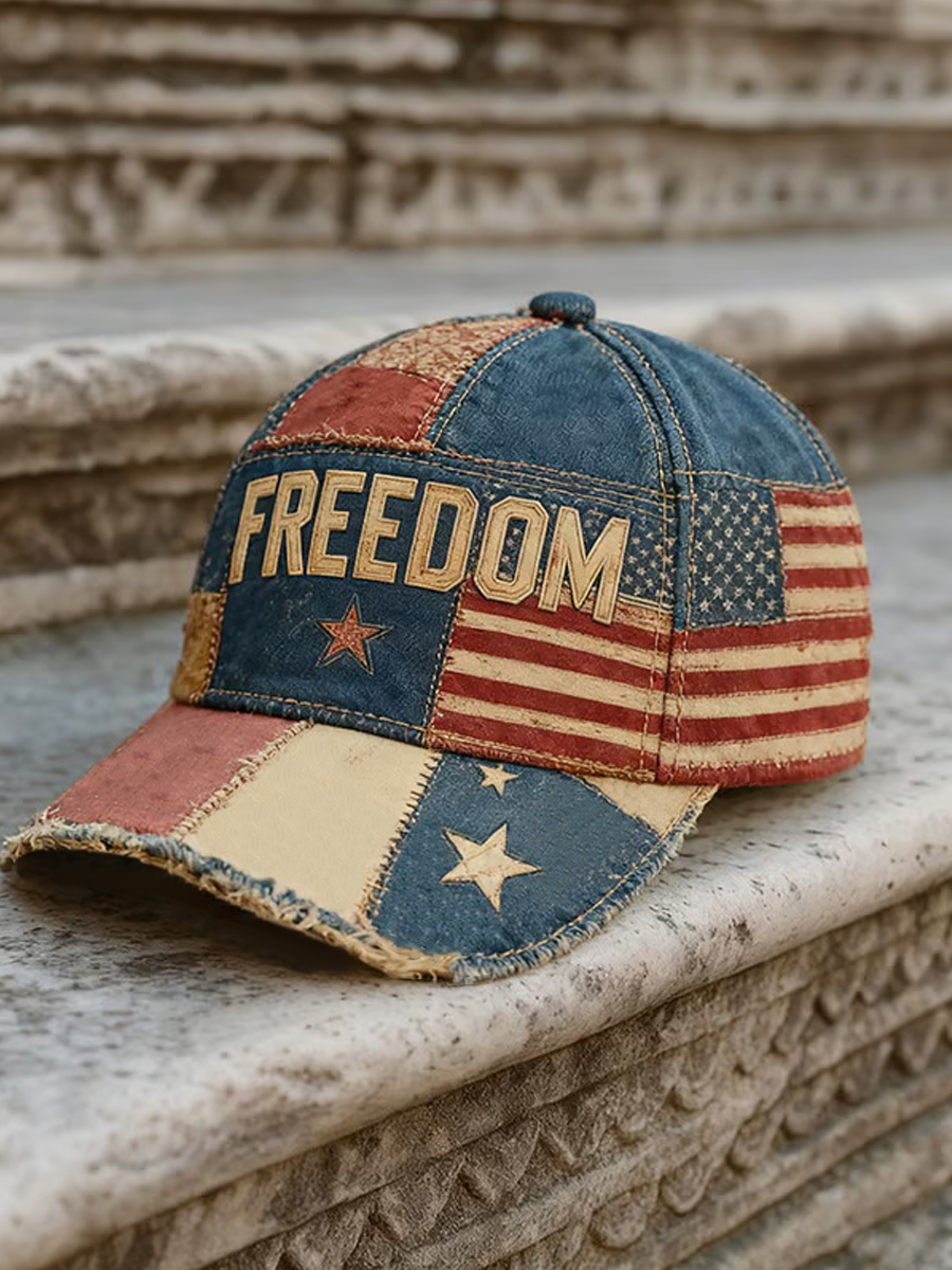 Freedom Printed Casual Unisex Hat