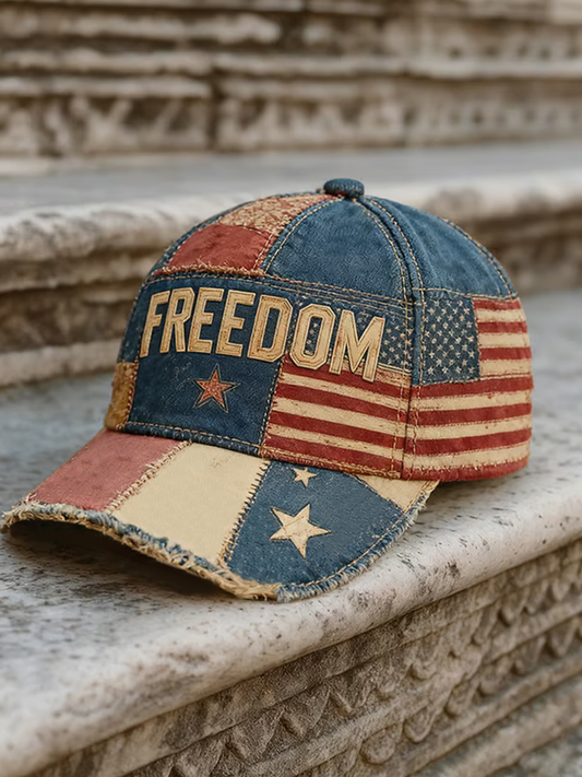 Freedom Printed Casual Unisex Hat