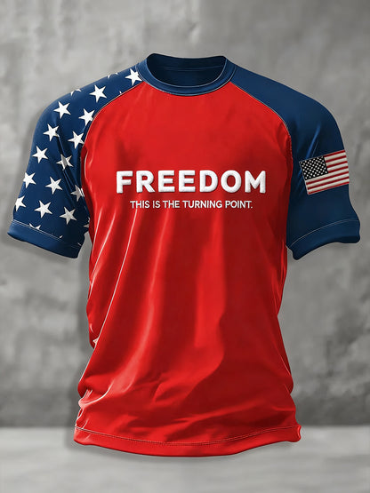 Men's Freedom Is Not Free R.I.P Charlie Kirk Short Sleeve T-shirt