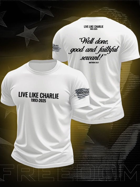 Men's Freedom True Patriot Charlie Printed T-shirt