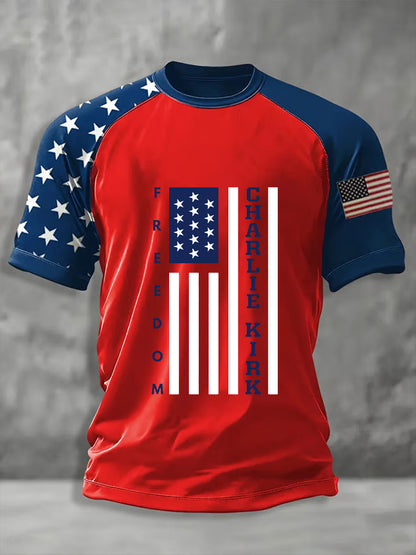 Men's Freedom Is Not Free R.I.P Charlie Kirk Short Sleeve T-shirt