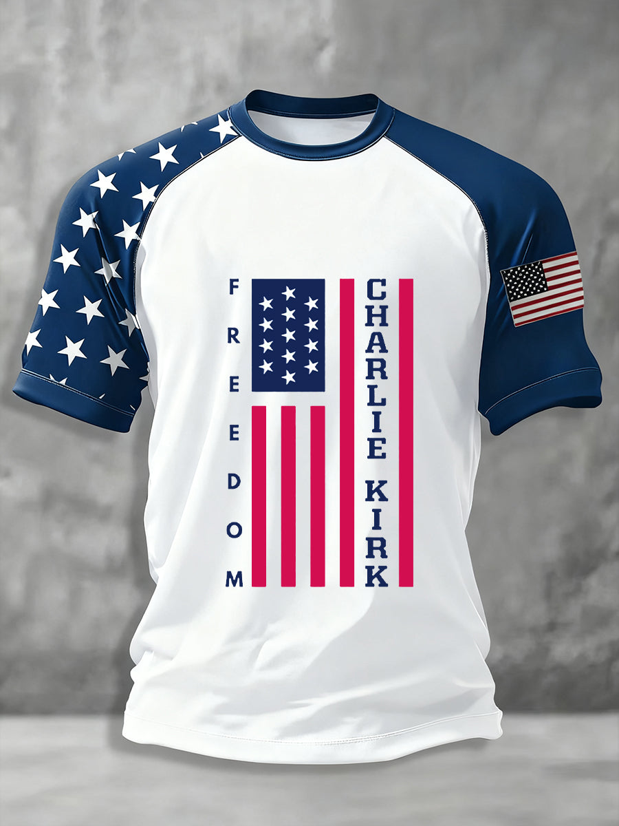 Men's Freedom Is Not Free R.I.P Charlie Kirk Short Sleeve T-shirt