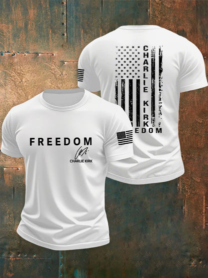 Men's Freedom Is Not Free R.I.P Charlie Kirk Short Sleeve T-shirt