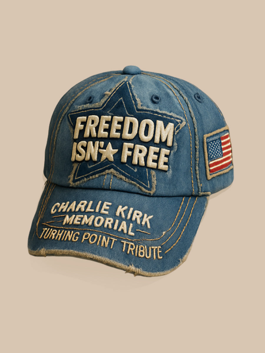 Unisex Praying Charlie Kirk Commemorative Print Hat