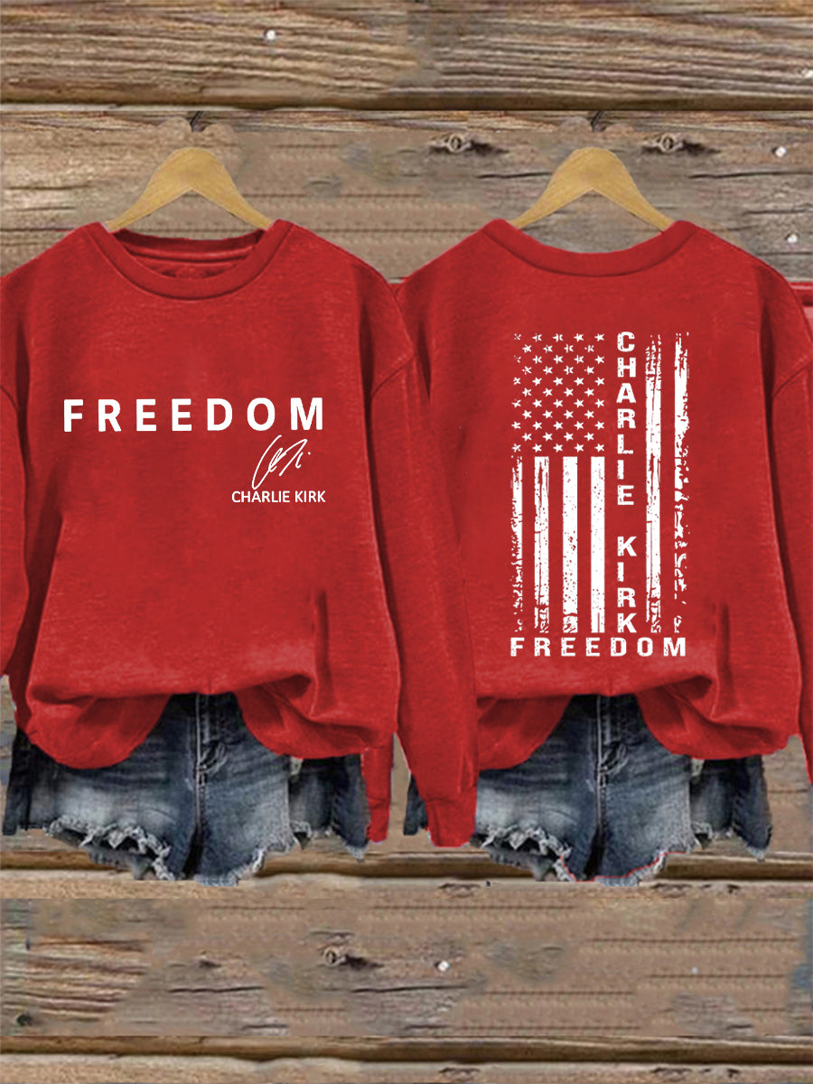 Women's Freedom Is Not Free R.I.P Charlie Kirk Sweatshirt