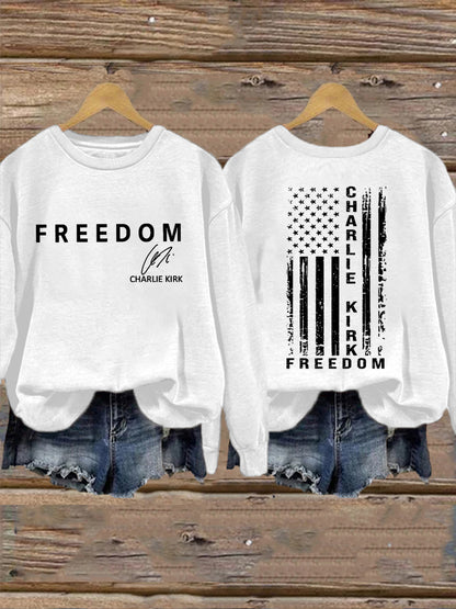 Women's Freedom Is Not Free R.I.P Charlie Kirk Sweatshirt