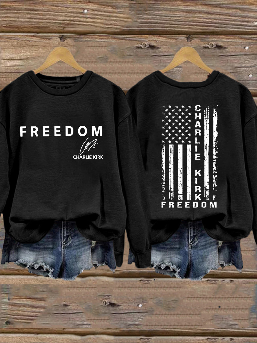 Women's Freedom Is Not Free R.I.P Charlie Kirk Sweatshirt