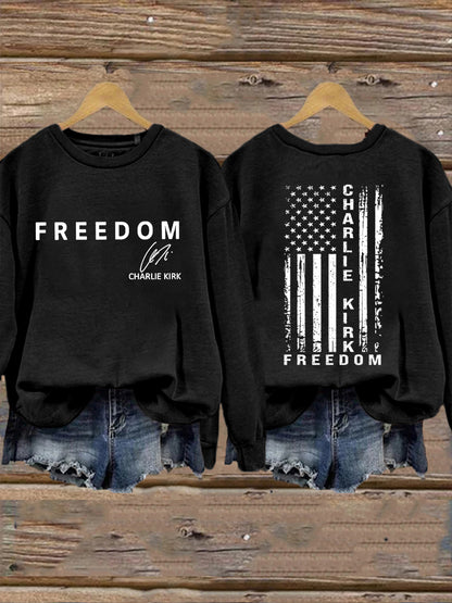 Women's Freedom Is Not Free R.I.P Charlie Kirk Sweatshirt