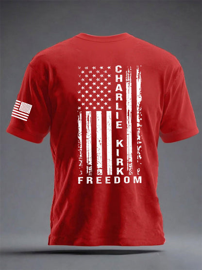 Men's Freedom Is Not Free R.I.P Charlie Kirk Short Sleeve T-shirt