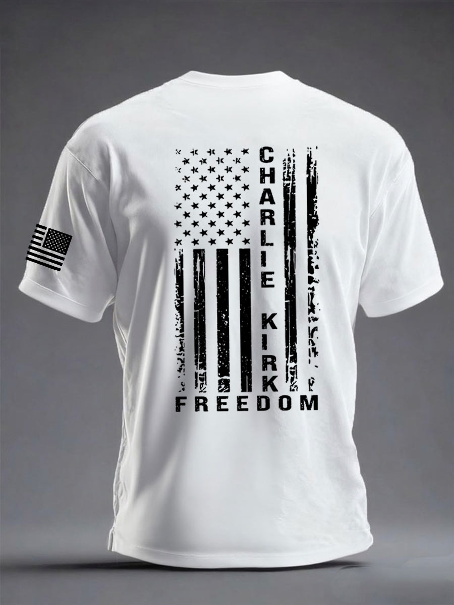 Men's Freedom Is Not Free R.I.P Charlie Kirk Short Sleeve T-shirt