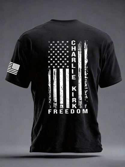 Men's Freedom Is Not Free R.I.P Charlie Kirk Short Sleeve T-shirt