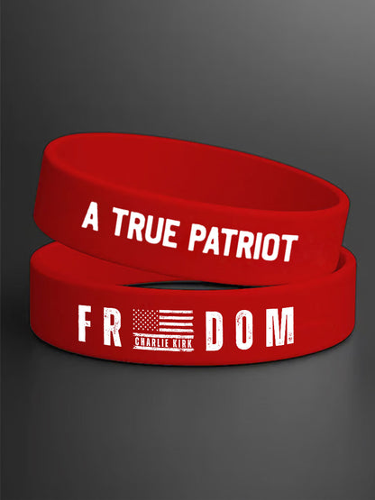 Unisex Freedom Is Not Free This is the Turning Point R.I.P Charlie Kirk Print Braided Rope Bracelet Wristband
