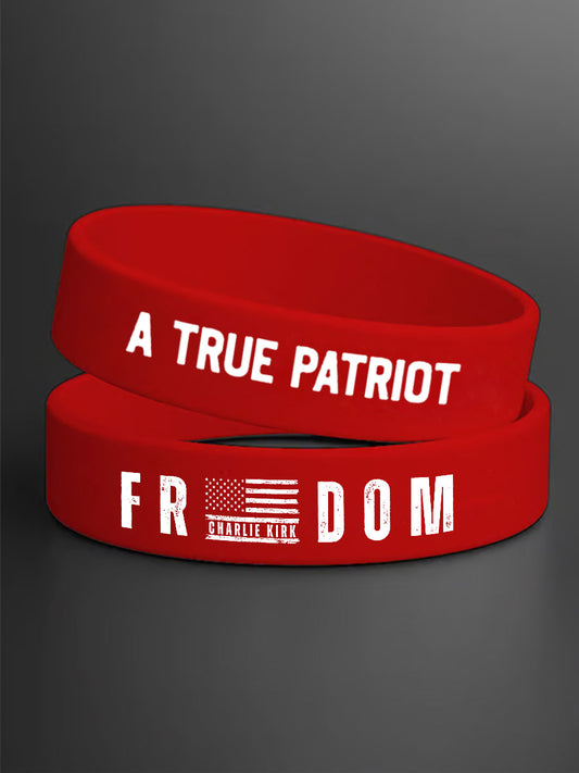 Unisex Freedom Is Not Free This is the Turning Point R.I.P Charlie Kirk Print Braided Rope Bracelet Wristband