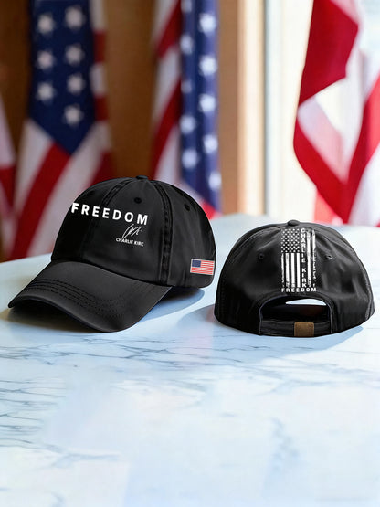Unisex Freedom Is Not Free R.I.P Charlie Kirk Print Hat
