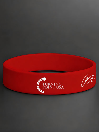 Unisex This Is Turning Point Charlie Kirk Printed Braided Cord Bracelet Wristlet