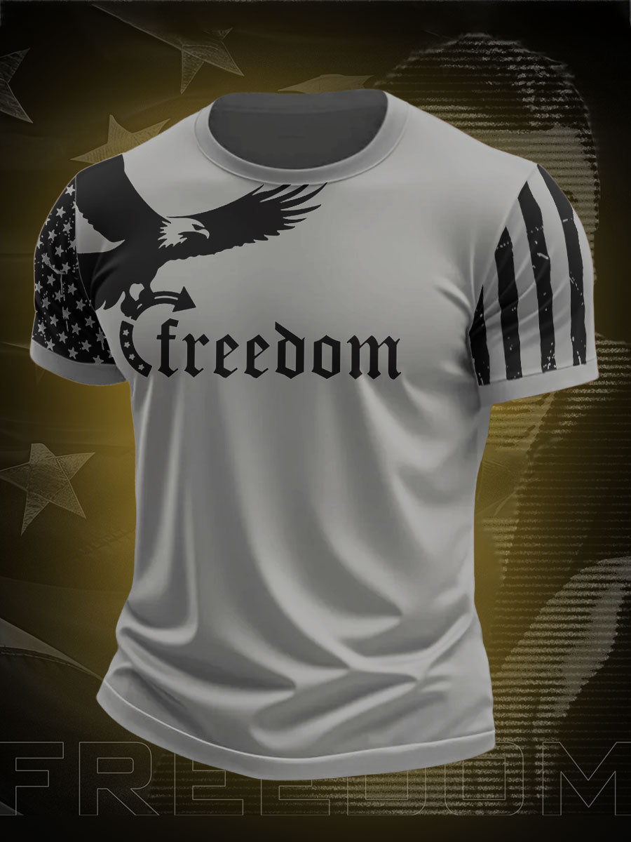 Men's Freedom True Patriot Printed T-shirt