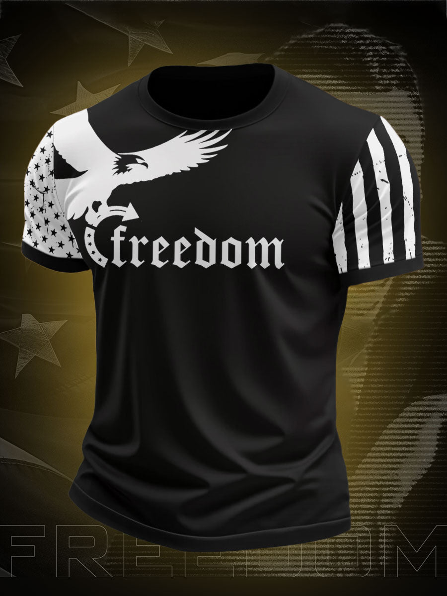 Men's Freedom True Patriot Printed T-shirt