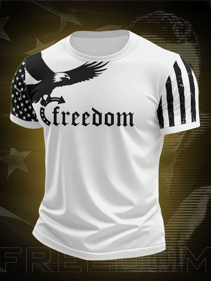 Men's Freedom True Patriot Printed T-shirt