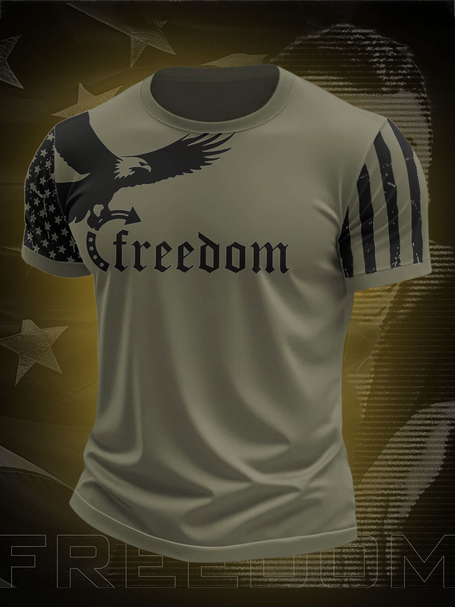 Men's Freedom True Patriot Printed T-shirt
