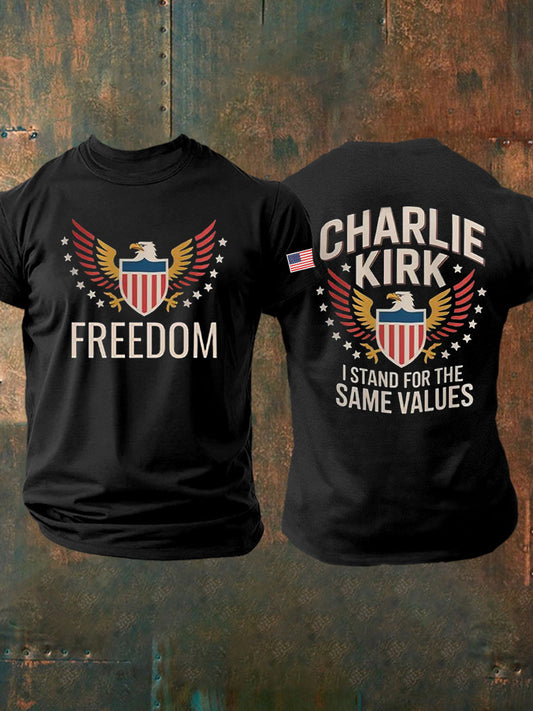 Men's Freedom Is Not Free R.I.P Charlie Kirk Short Sleeve T-shirt