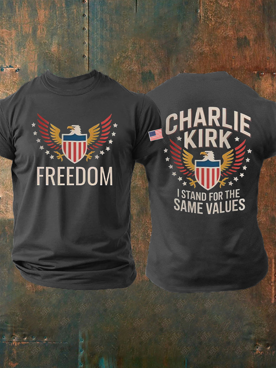 Men's Freedom Is Not Free R.I.P Charlie Kirk Short Sleeve T-shirt