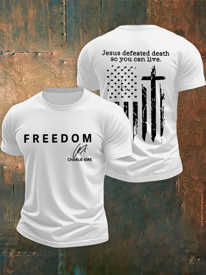 Men's Freedom Is Not Free R.I.P Charlie Kirk Short Sleeve T-shirt