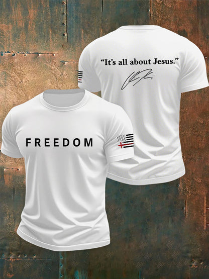 Men's Freedom Is Not Free R.I.P Charlie Kirk Short Sleeve T-shirt