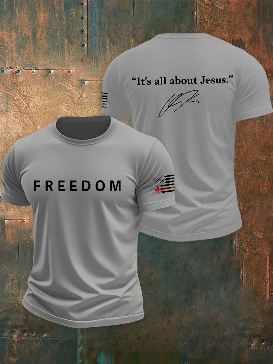 Men's Freedom Is Not Free R.I.P Charlie Kirk Short Sleeve T-shirt