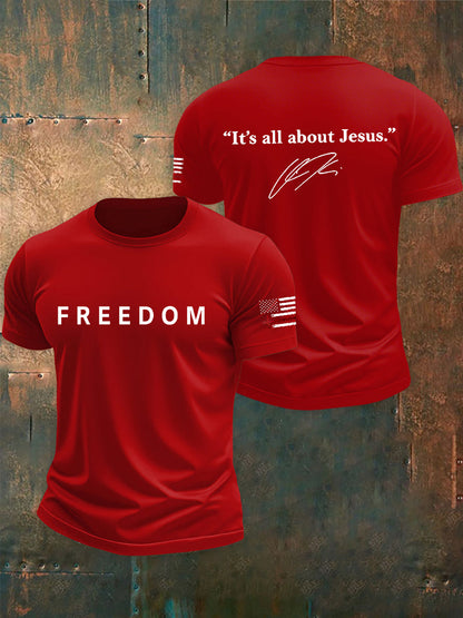 Men's Freedom Is Not Free R.I.P Charlie Kirk Short Sleeve T-shirt