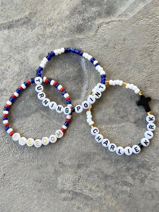 Charlie Kirk / Turning Point / Freedom Bracelets