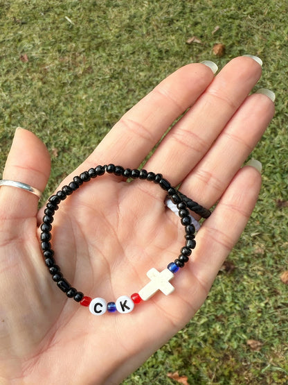 CK & Freedom Beaded Bracelet