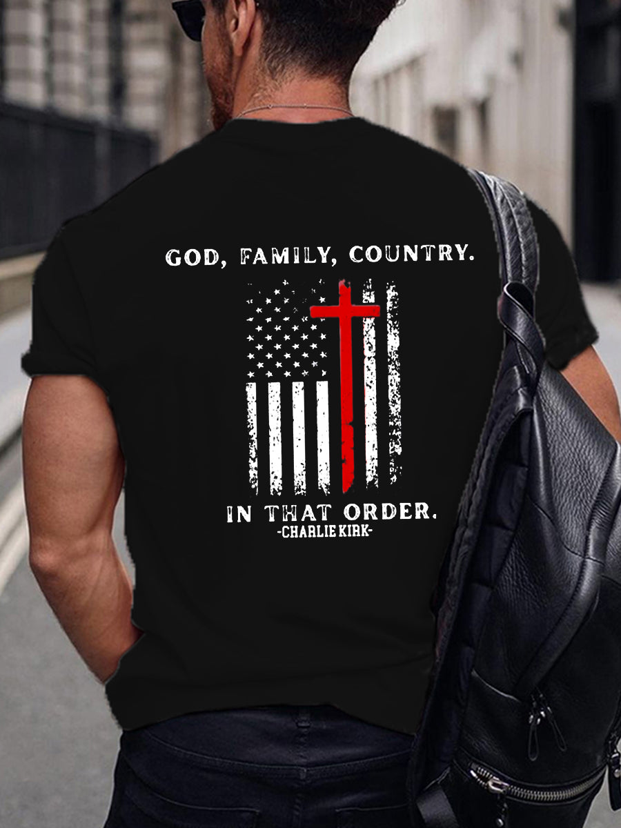 Men's Freedom Is Not Free R.I.P Charlie Kirk Short Sleeve T-shirt