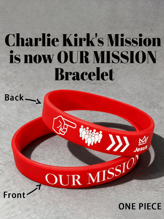 Unisex Freedom Is Not Free This is the Turning Point R.I.P Charlie Kirk Print Bracelet Wristband