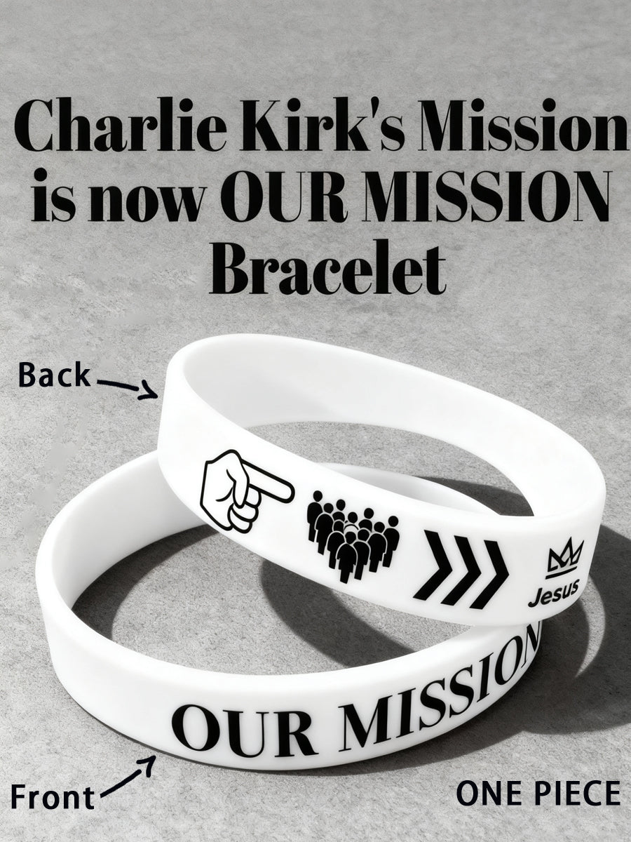 Unisex Freedom Is Not Free This is the Turning Point R.I.P Charlie Kirk Print Bracelet Wristband