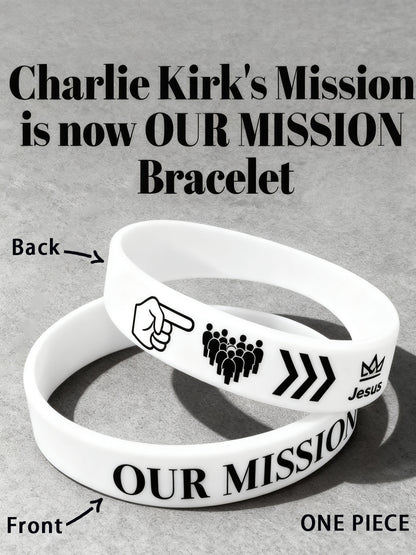 Unisex Freedom Is Not Free This is the Turning Point R.I.P Charlie Kirk Print Bracelet Wristband