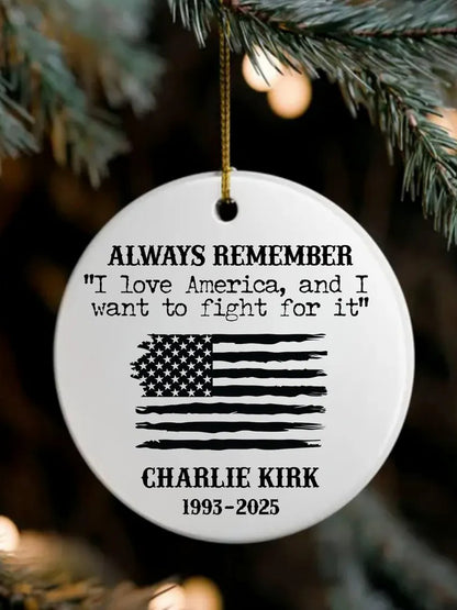 Charlie Kirk Acrylic Decorative Ornament