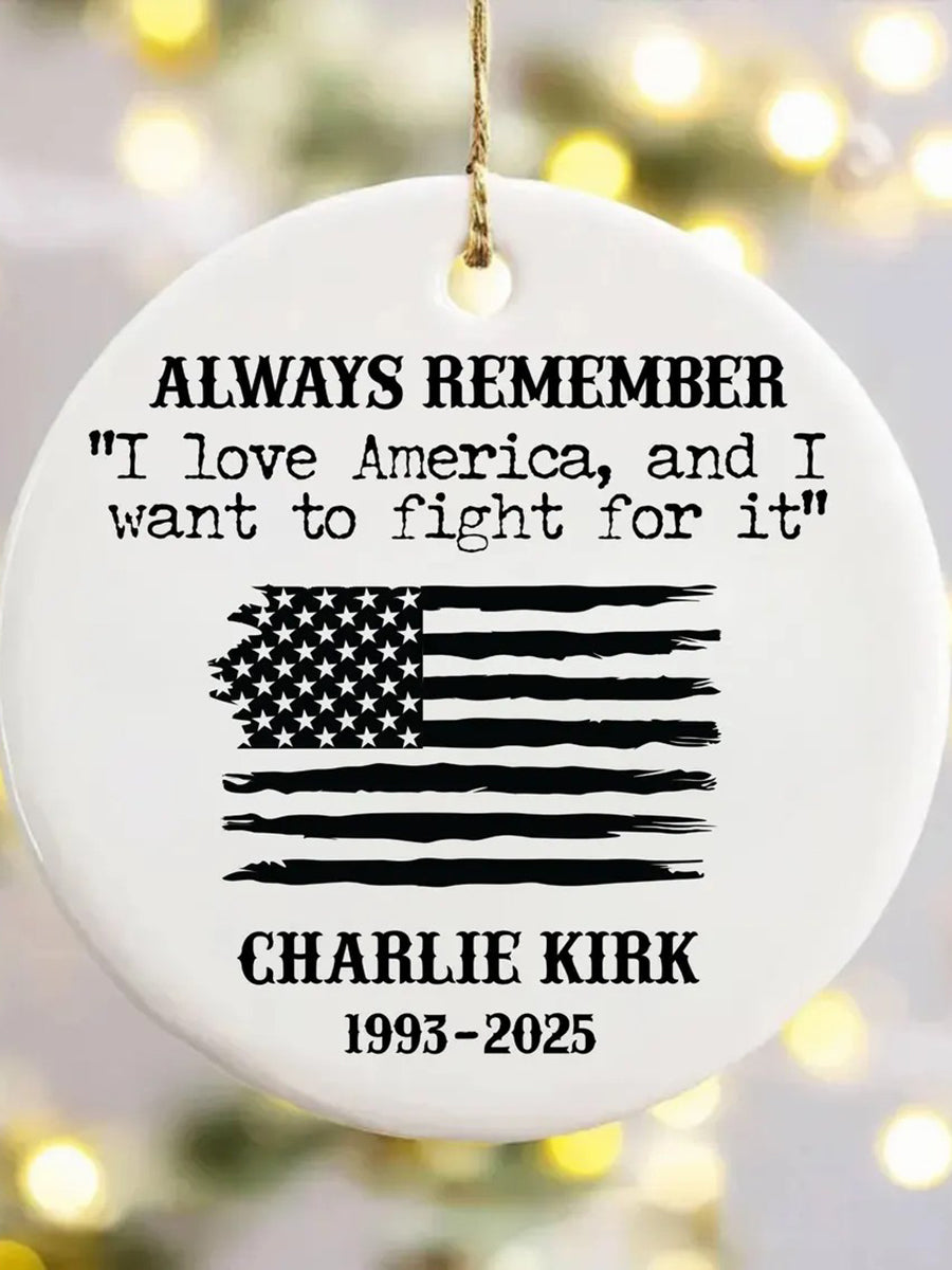 Charlie Kirk Acrylic Decorative Ornament