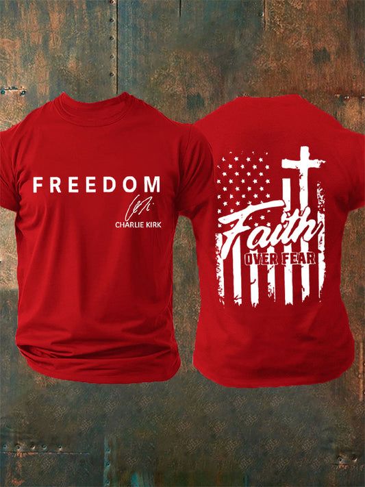 Men's Freedom Is Not Free R.I.P Charlie Kirk Short Sleeve T-shirt