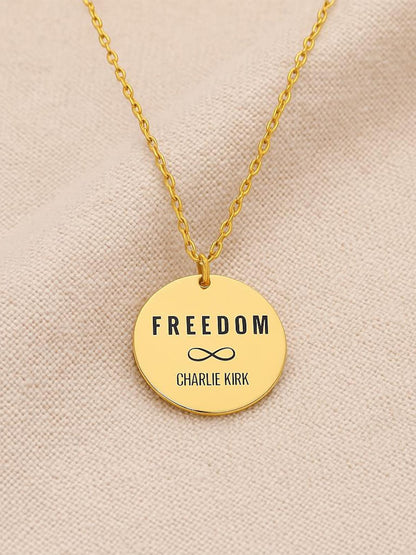 Charlie Kirk Freedom Necklace